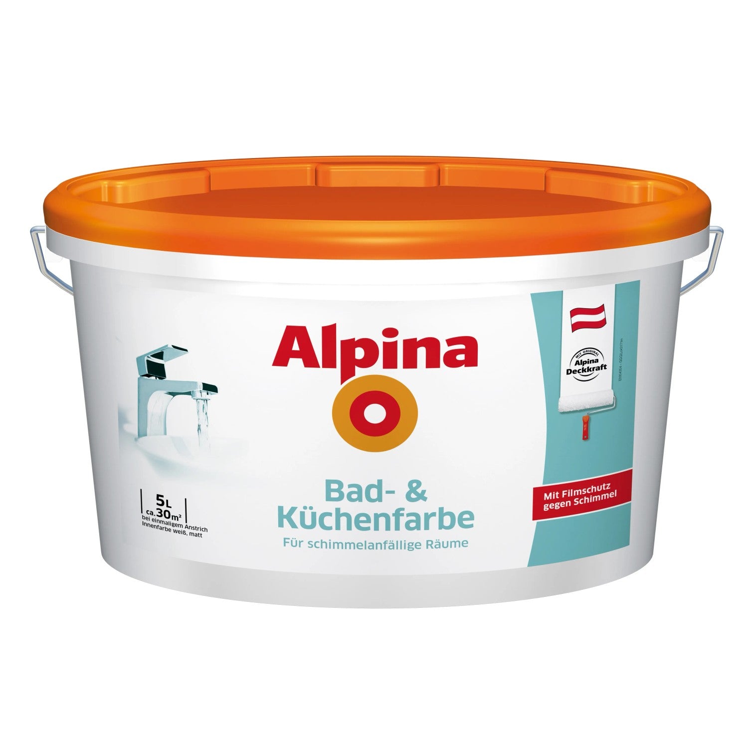 Alpina Bathroom And Kitchen Paint White 5 L Matt